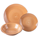 Servizio Piatti 12 Pezzi in Gres VdE Tivoli 1996 Baita Chocolate