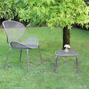 Poltrona Midway Impilabile 64x54x85 h cm in Acciaio Taupe