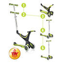 Monopattino Passeggino Triciclo a 3 ruote Evo 5 in 1 Globber Verde