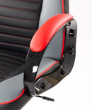 Sedia Poltrona Presidenziale da Gaming Ufficio in Similpelle Bozzini Sport Racing Rosso