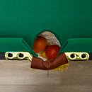 Tavolo da Biliardo ad Altezza Regolabile con Accessori 140x60x55-75 cm in MDF e Acciaio Verde