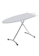 Asse da Stiro Salvaspazio Relax 123x39 cm Gambe Doppie Altezza Regolabile in Acciaio      