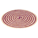 Set 4 Tovagliette Ø38 cm  in Paglia e Carta VdE Tivoli 1996 Spiral