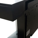 Camino Elettrico da Parete o Incasso Alaro Ultra+ 152x18x52 cm Effetto Fiamma Telecomando in MDF Nero