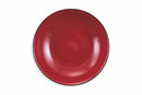 Set 6 Piatti Fondi Ø20,5x5 cm in Gres Villa d'Este Home Tivoli Baita Glazed Rossi