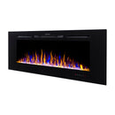 Camino Elettrico da Incasso 54,4x182,8x14 cm Effetto Fiamma 1500W Heracles