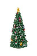 Albero di Natale con musica e movimento 21 cm in Resina