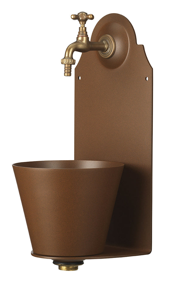 sconto Fontaine murale de jardin avec robinet de rouille Belfer 42/PR
