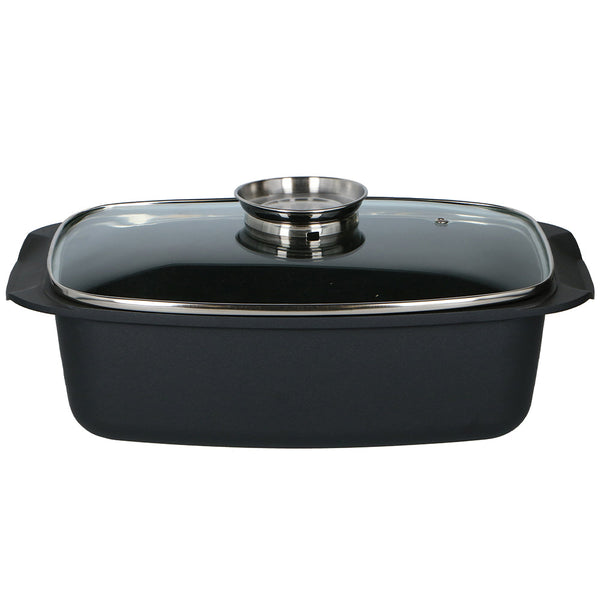 Rostiera Padella in Alluminio Casseruola con Coperchio e Sistema Aromatizzante prezzo