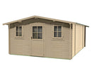 Casetta Box da Giardino 398x496x193-229A cm Dublino Express in Legno di Abete PEFC 
