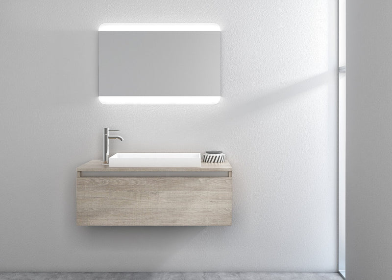 Mobile Bagno Sospeso 100cm TFT Ibiza Tabacco Chiaro 3