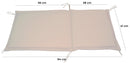 Cuscino per Poltrona da Giardino 94x41cm Bauer Summer Ecrù