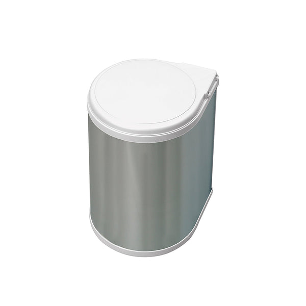 sconto Emuca Poubelle en plastique en acier inoxydable pour portes 13 litres