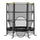 Trampolino Tappeto Elastico per Bambini 3-10 Anni con Rete e Pali Imbottiti in Acciaio Ø163x163 cm in PP e Schiuma Nero