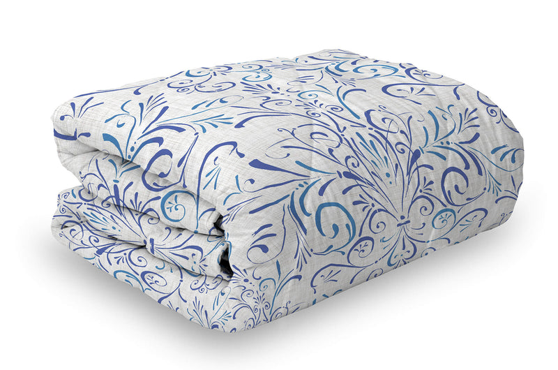 Trapunta Invernale Stampata in Microfibra 300gr Doubleface Ornato Tex