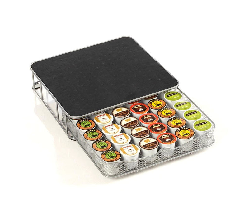 Cassetto Porta Capsule 31x29x6 cm 60 Posti in Metallo