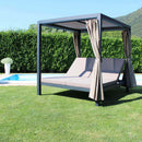 Gazebo Letto Timbuktu 212x149x195 h cm in Alluminio Antracite