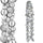 Ghirlanda Natalizia Festone LED 9,5x180 cm con 142 Palline Lucide e Opache Ø3-5 cm Argento