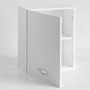 Pensile cucina 60x32x72H cm con anta bianco frassinato