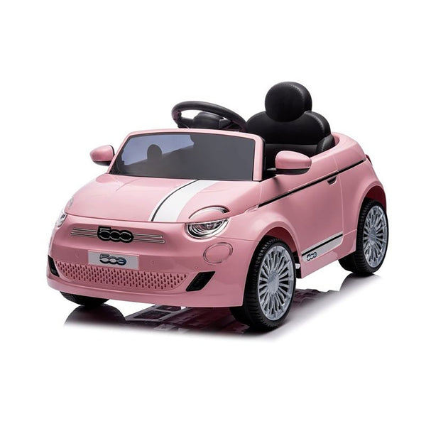 acquista Auto Elettrica per Bambini Licenza Ufficiale Fiat 500e Batteria 12V Luci LED Rosa