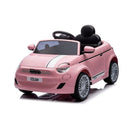 Auto Elettrica per Bambini Licenza Ufficiale Fiat 500e Batteria 12V Luci LED Rosa      