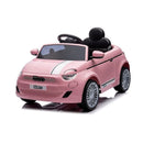 Auto Elettrica per Bambini Licenza Ufficiale Fiat 500e Batteria 12V Luci LED Rosa      