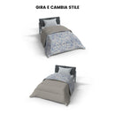 Trapunta Invernale Stampata in Microfibra 300gr Double Face Ornato Tex Varie Misure