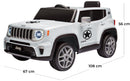 Macchina Elettrica per Bambini 12V con Licenza Jeep Renegade Limited Bianca