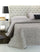 Couvre-lit double en Jacquard teint en fil Cober Zarina Ecru