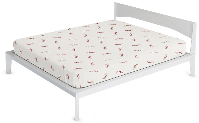 Coprimaterasso in Poliestere e Fibra di Crabyon Bordeaux Varie Misure