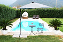 Ombrellone da Giardino Zenith Decentrato Ø3 m in Acciaio Grigio