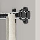 Portacravatte Laterale Estraibile per Armadio 36 Cravatte in Alluminio e Plastica Emuca Anodizzato opaco