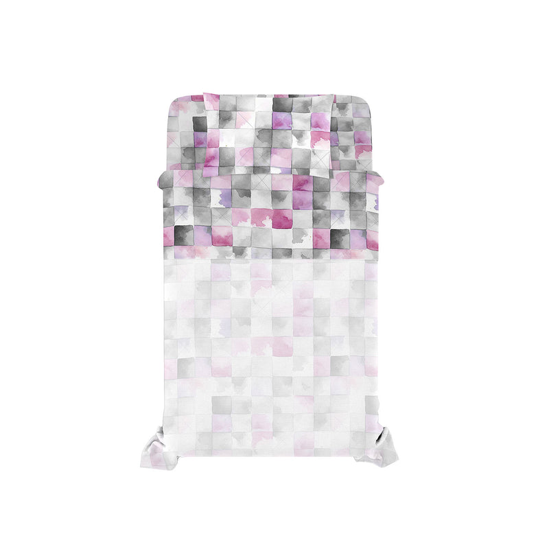 Set Lenzuola Singolo con Stampa Sopra Sotto e Federa Linea River Ili 