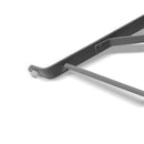 Set da Giardino Pieghevole in Ferro con Tavolo e 2 Sedie Taddei Bistro Antracite