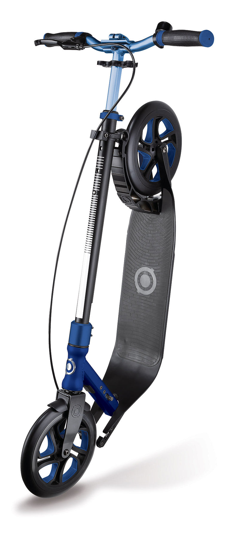 Monopattino 2 Ruote in Alluminio Globber One Nl 230 Ultimate Nero e Blu Colbalto