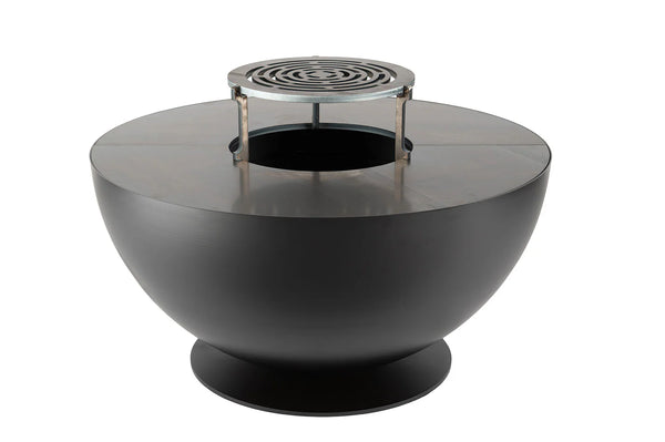 Barbecue a Legna Ø60x40 cm Tulipano in Acciaio Nero Alta Temperatura online
