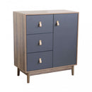 Mobiletto Joris 80x39x90 h cm in Legno Grigio