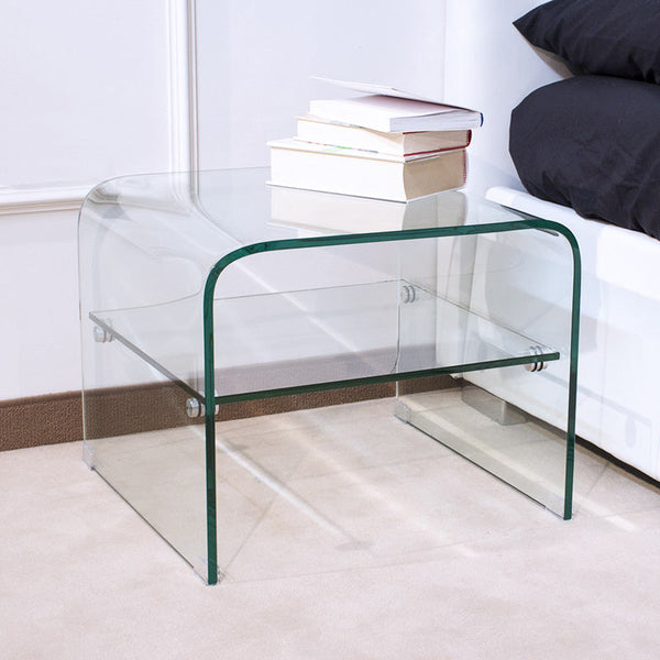 prezzo Table basse en verre 50x50x40cm Itamoby Eta Transparent