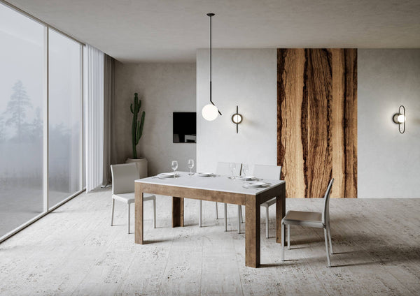 Tavolo Allungabile 160-220x90x77 cm Bibi Mix Bianco Frassino acquista