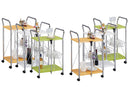 Carrello da Cucina Pieghevole Arancio in Acciaio Tosini TA0190
