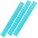 Set 3 Divisori organizer componibili 5x43,5 cm per cassetti in plastica Azzurro