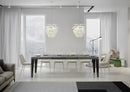  Tavolo Allungabile 200-460x90x77 cm Flame Cemento Telaio Antracite