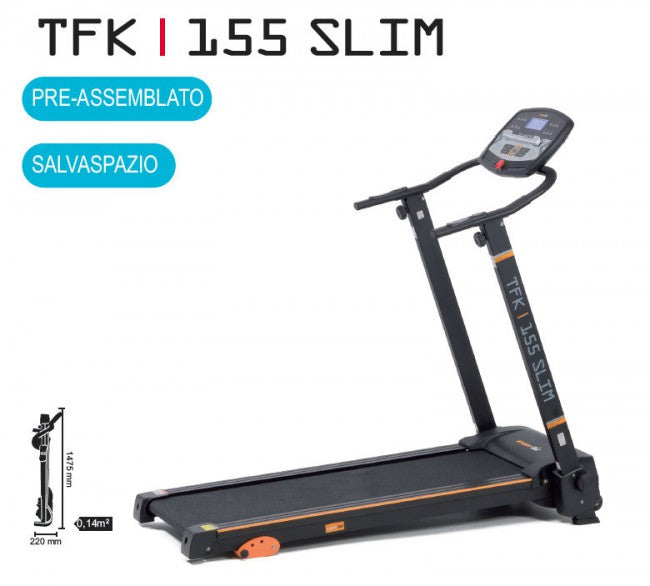 Tapis Roulant Motorizzato Richiudibile 2,75Hp 14Km/h Everfit TFK-155 Slim
