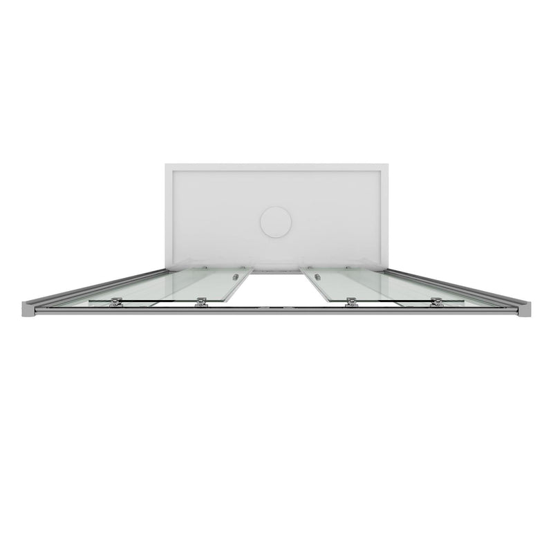 Porta Parete Doccia 2 Ante Scorrevoli In Cristallo Trasparente 6mm H185 Fosterberg Kolding Varie Misure