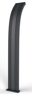 Doccia Solare da Esterno Giardino 40L Miscelatore e Lavapiedi Arkema Dada Grigio Antracite