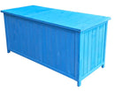 Baule Cassapanca da Esterno 127x55xH 60 cm in Legno Cunninghamia  lanceolata Blu
