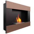 Camino a Bioetanolo da Parete 90x65,2 cm Flig Boston Bronzo Senza Vetro