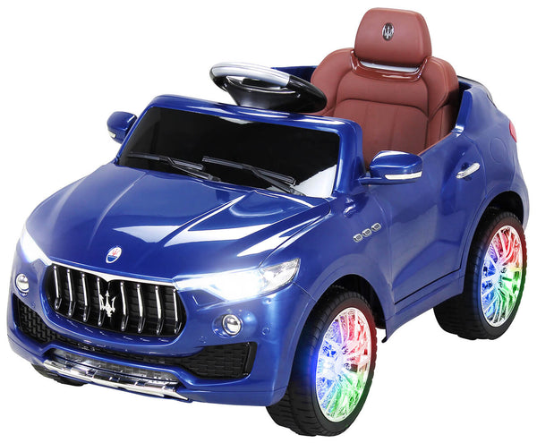 sconto Voiture électrique pour enfants 12V avec permis Maserati Levante Deluxe Blue