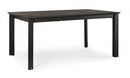 Tavolo Allungabile Konnor 160-240x100 cm Antracite in Alluminio