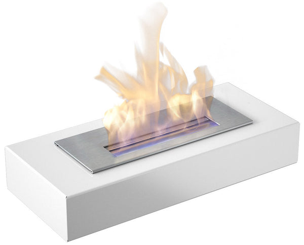 Cheminée de Table au Bioéthanol 49x8,5 cm Flig Rialto Blanc sconto